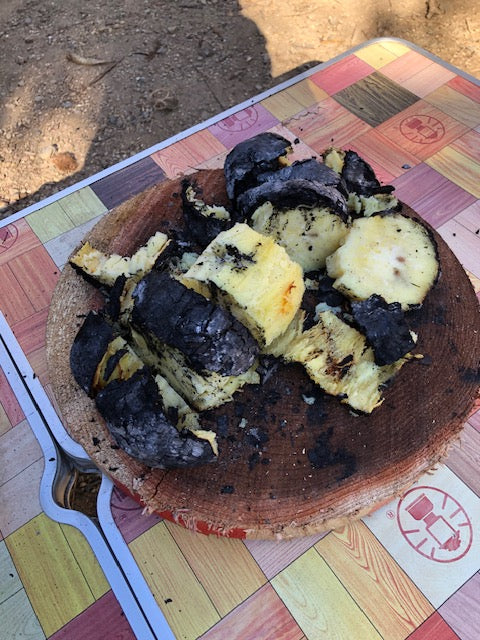 焼き芋? 焦げ芋?
