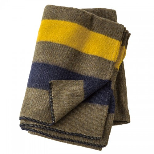 Wool Blanket / Border Khaki